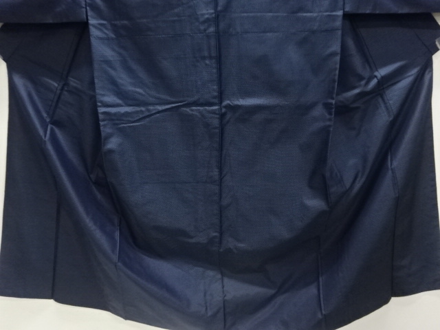  亀甲絣柄織り出し本場泥大島紬男物着物アンサンブル